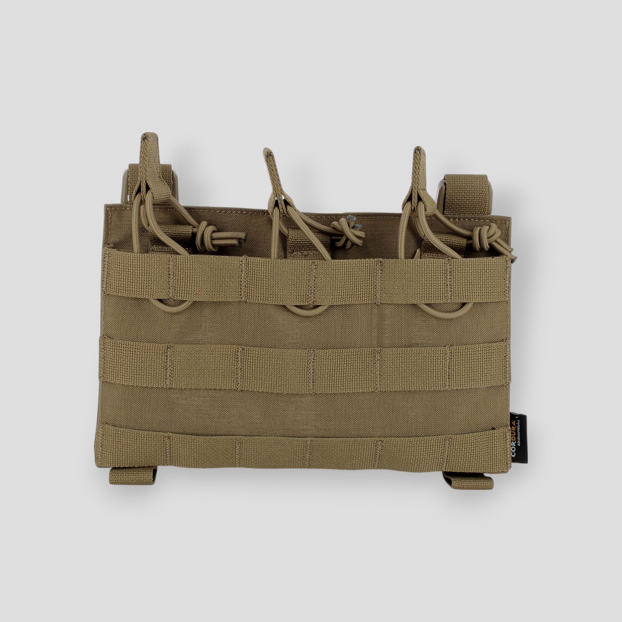 Porte-chargeur triple 5.56 attaches Velcro et Clip