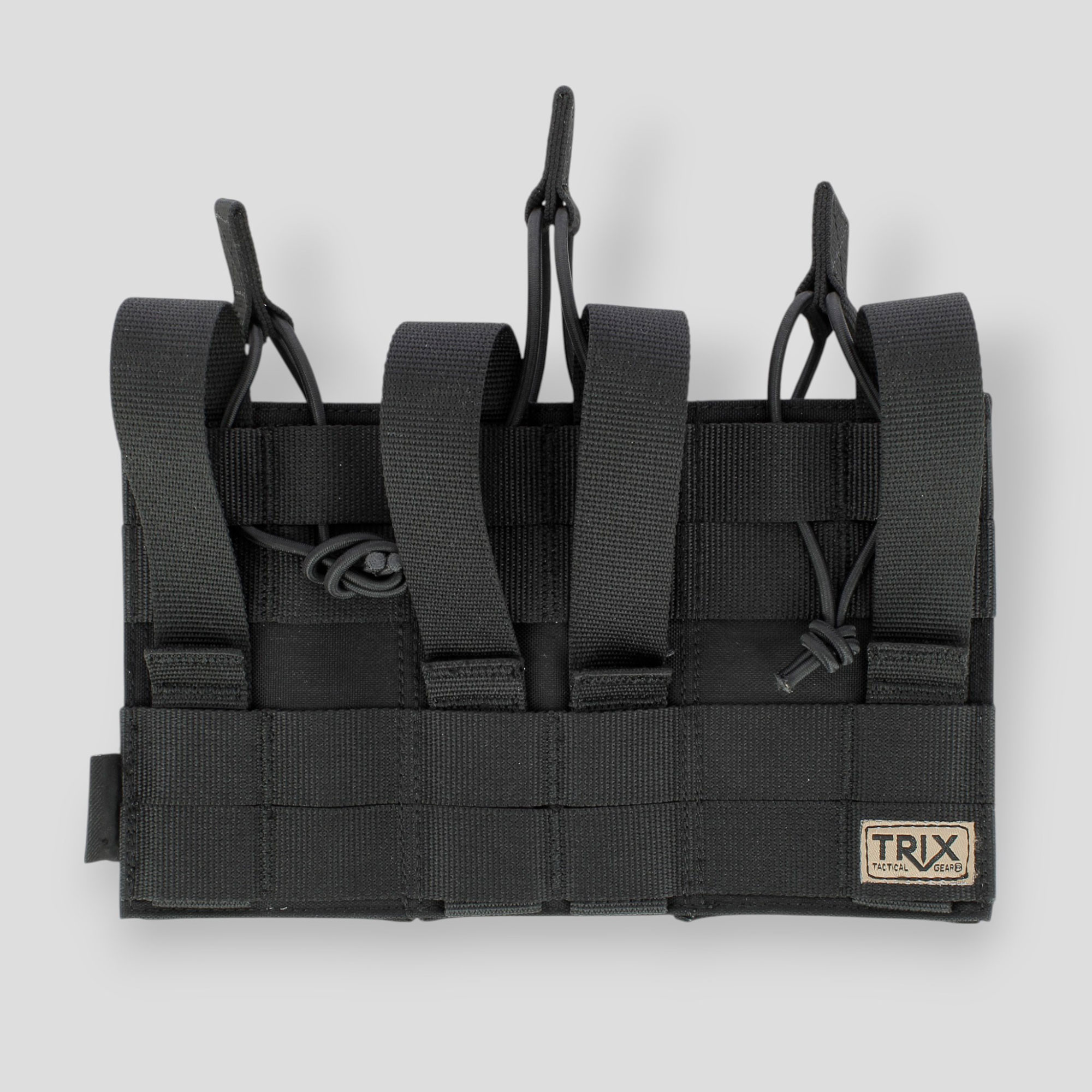 Porte-chargeur triple 5.56 attaches Molle - noir – Image 2